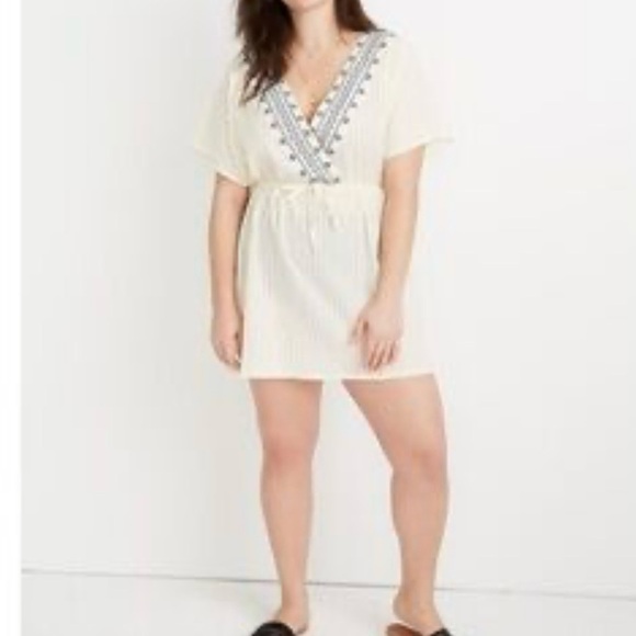 Madewell Embroidered Swim Coverup Plus Size XXL - Picture 1 of 12